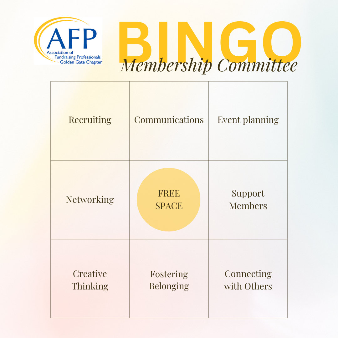 Membership Committee Bingo